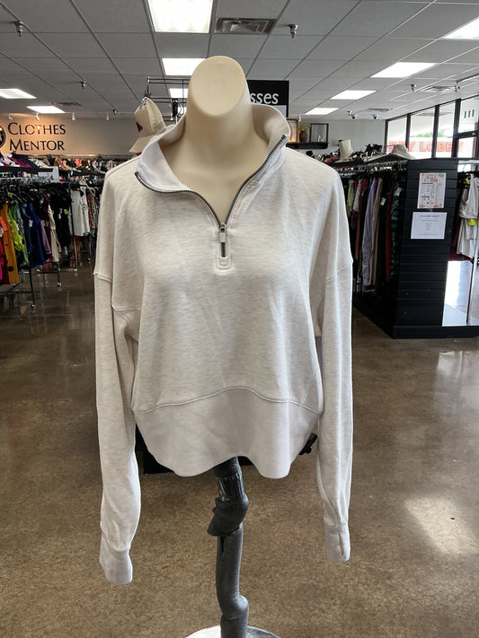 Athletic Top Ls Collar By Danskin In Tan, Size:L