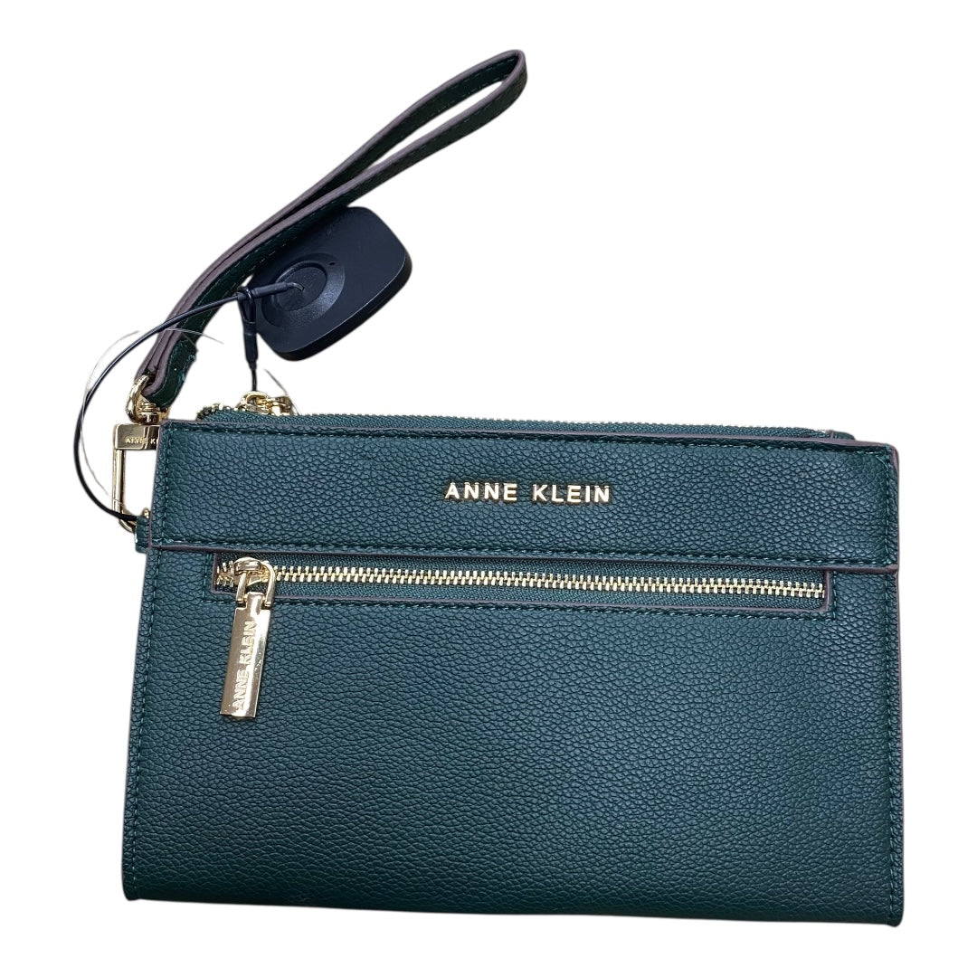 Wristlet By Anne Klein In Green, Size:Medium