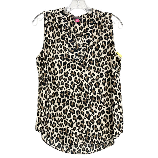 Top Sleeveless By Vince Camuto In Animal Print, Size:S