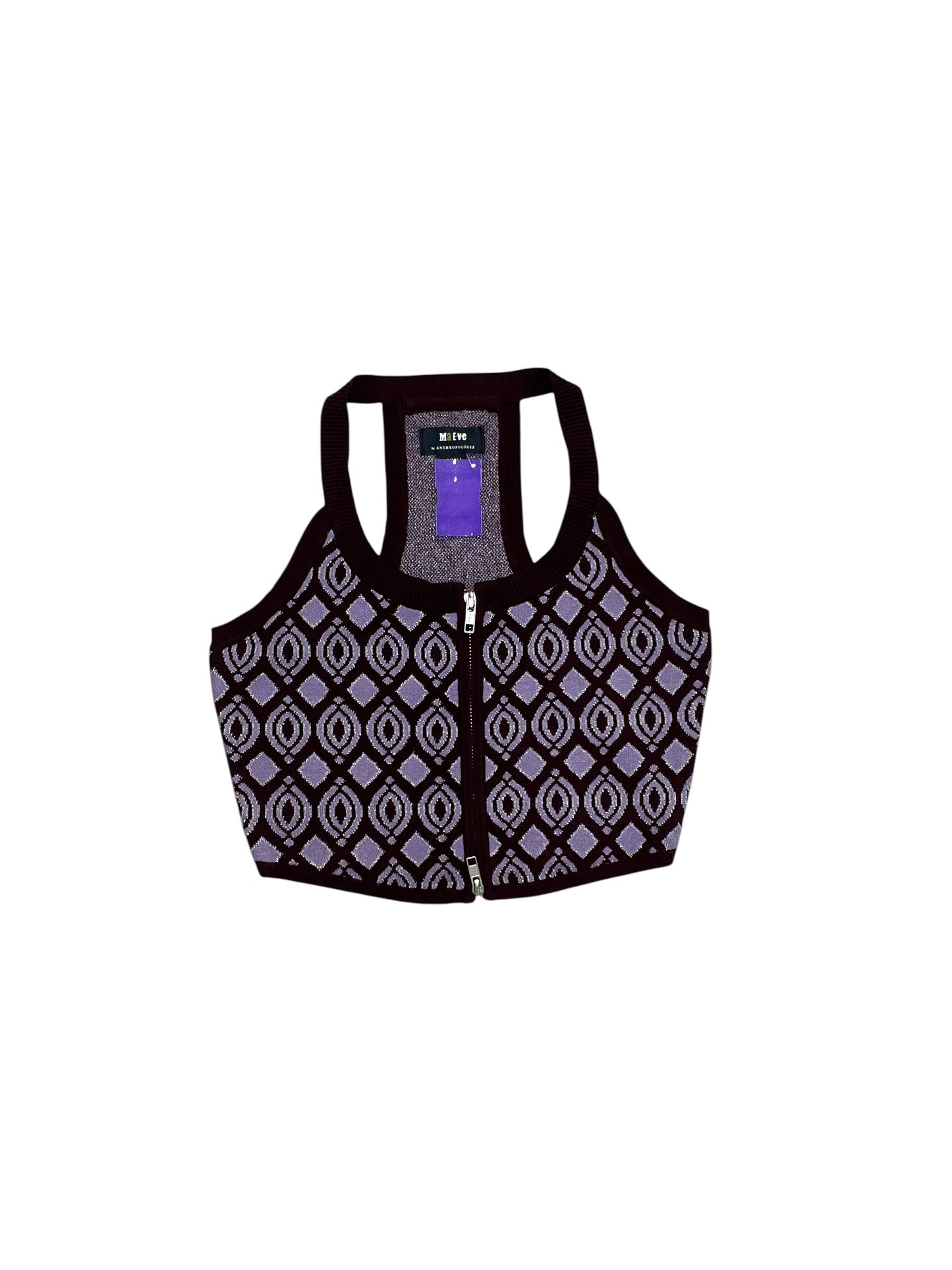 Top Sleeveless By Maeve In Purple, Size:Xs