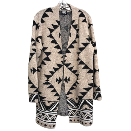 Sweater Cardigan Designer By Frye In Brown, Size:L
