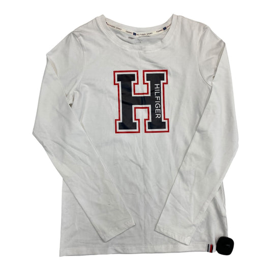 Athletic Top Ls Collar By Tommy Hilfiger In White, Size:Xs