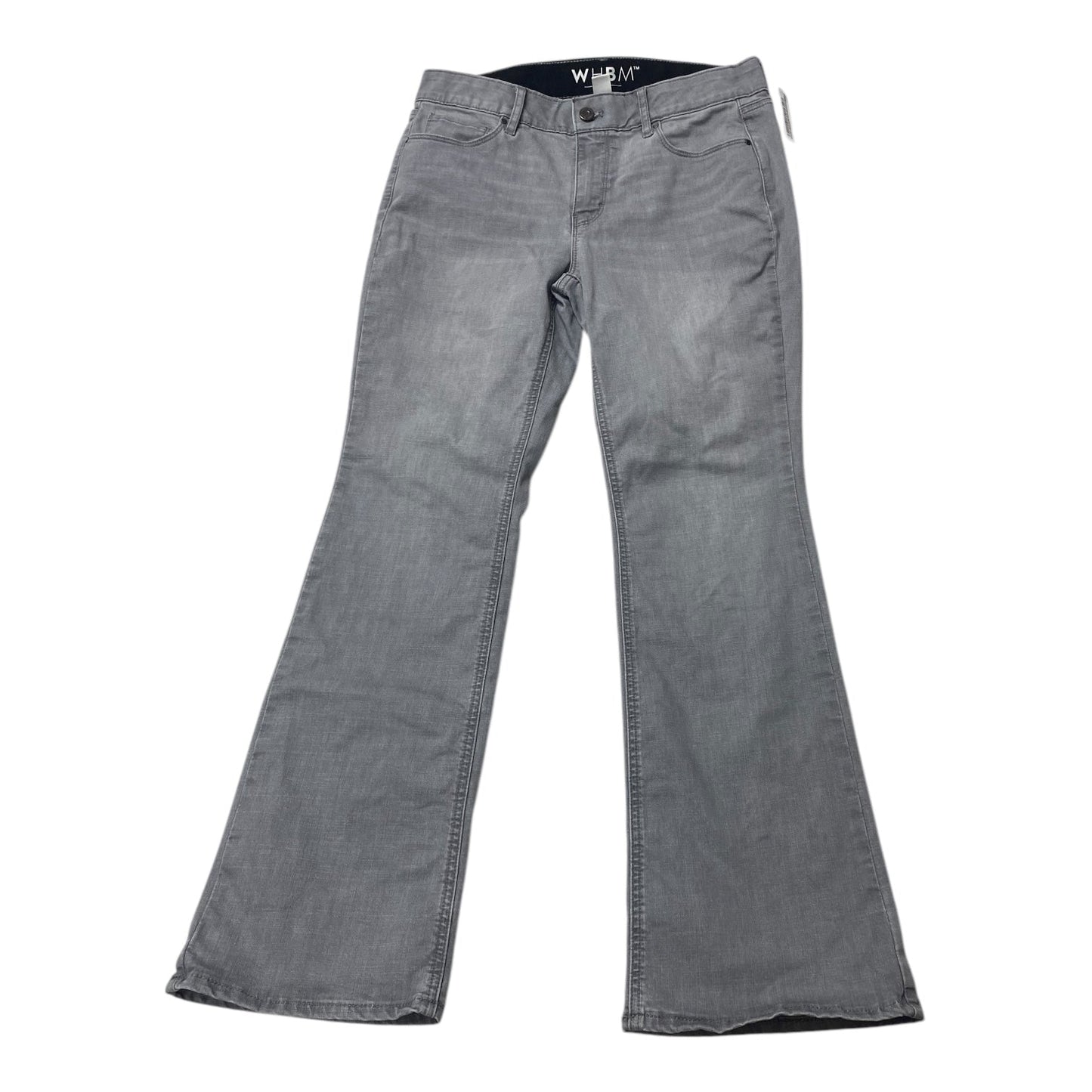 Jeans Flared By White House Black Market In Grey Denim, Size:8P