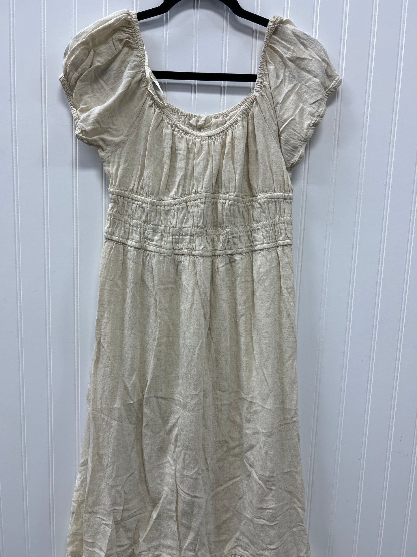 Dress Casual Maxi By Sim & Sam In Cream, Size:Xl