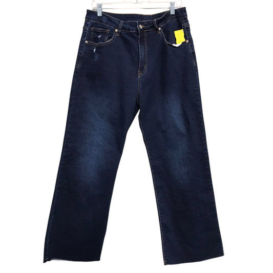 Jeans Wide Leg By Kunmi In Blue, Size:16