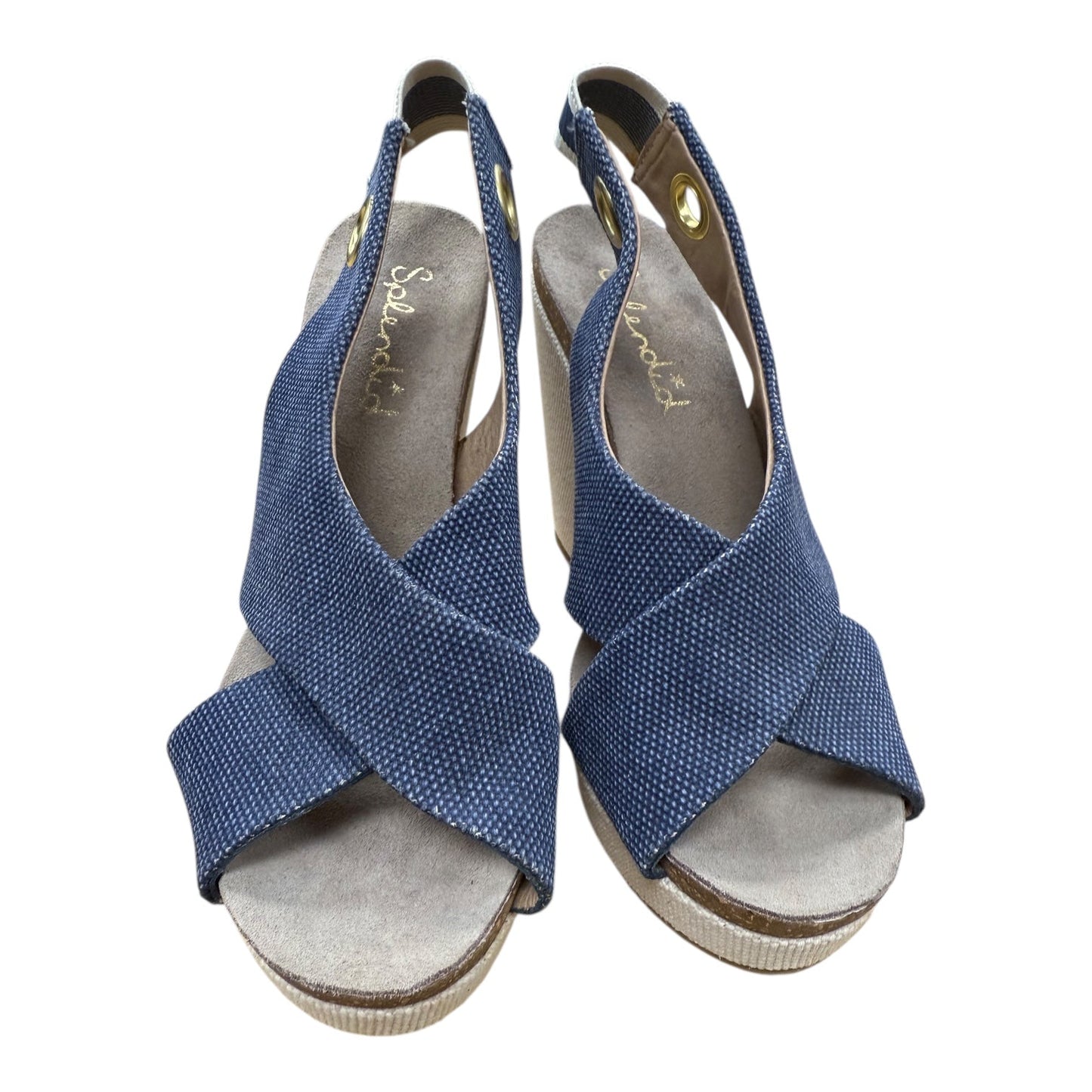 Shoes Heels Platform By Splendid In Blue, Size:7.5