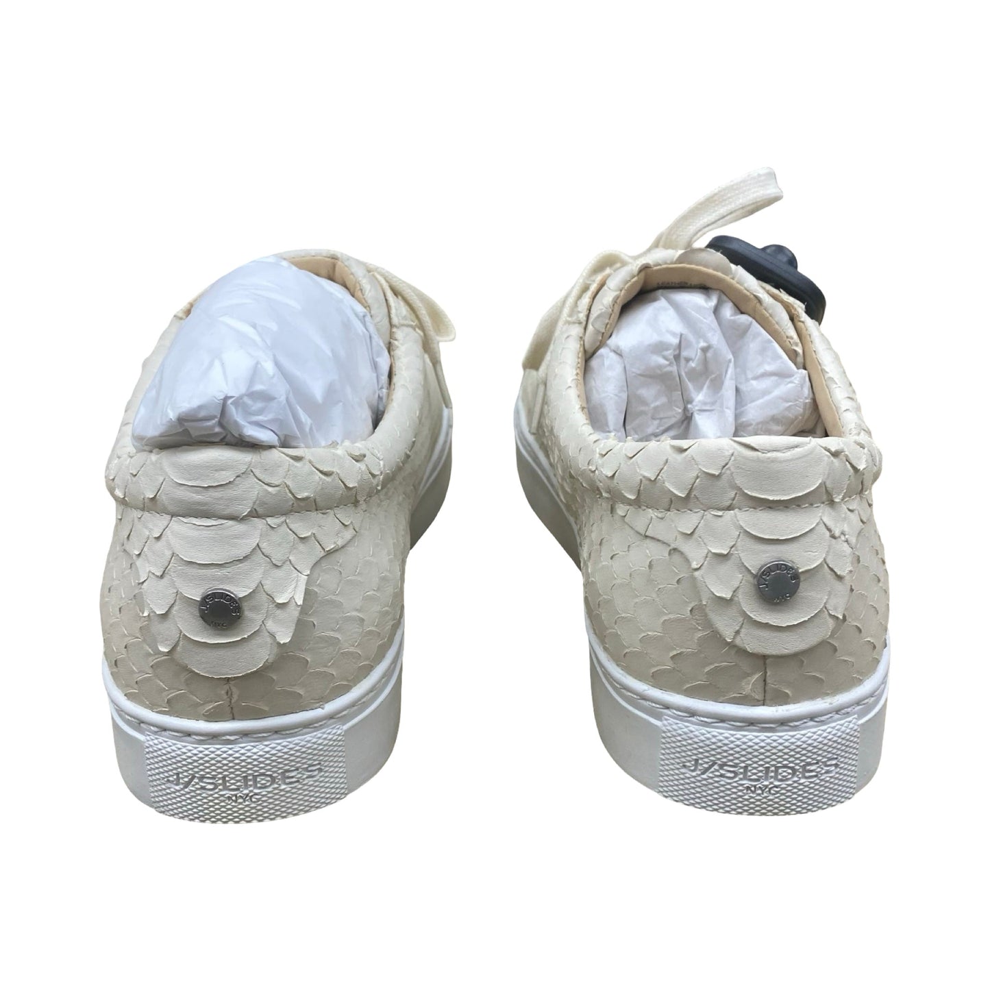 Shoes Sneakers By J Slides In Cream, Size:8.5