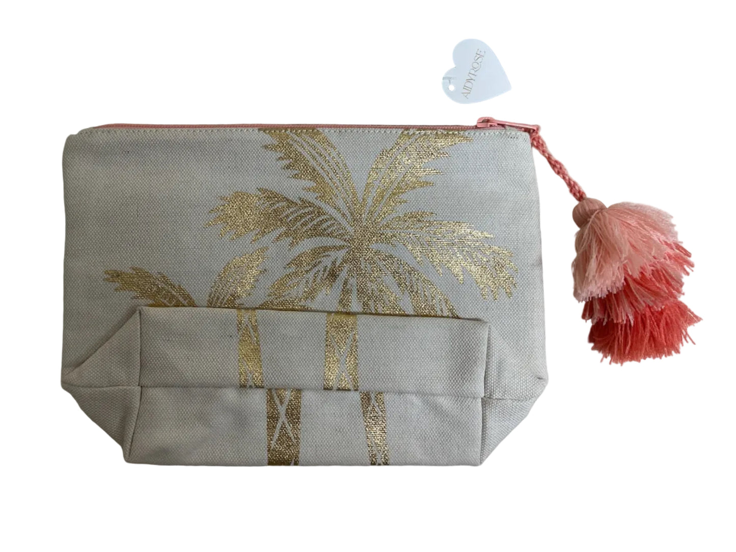 Makeup Bag By Shiraleah In Tropical Print, Size:Medium