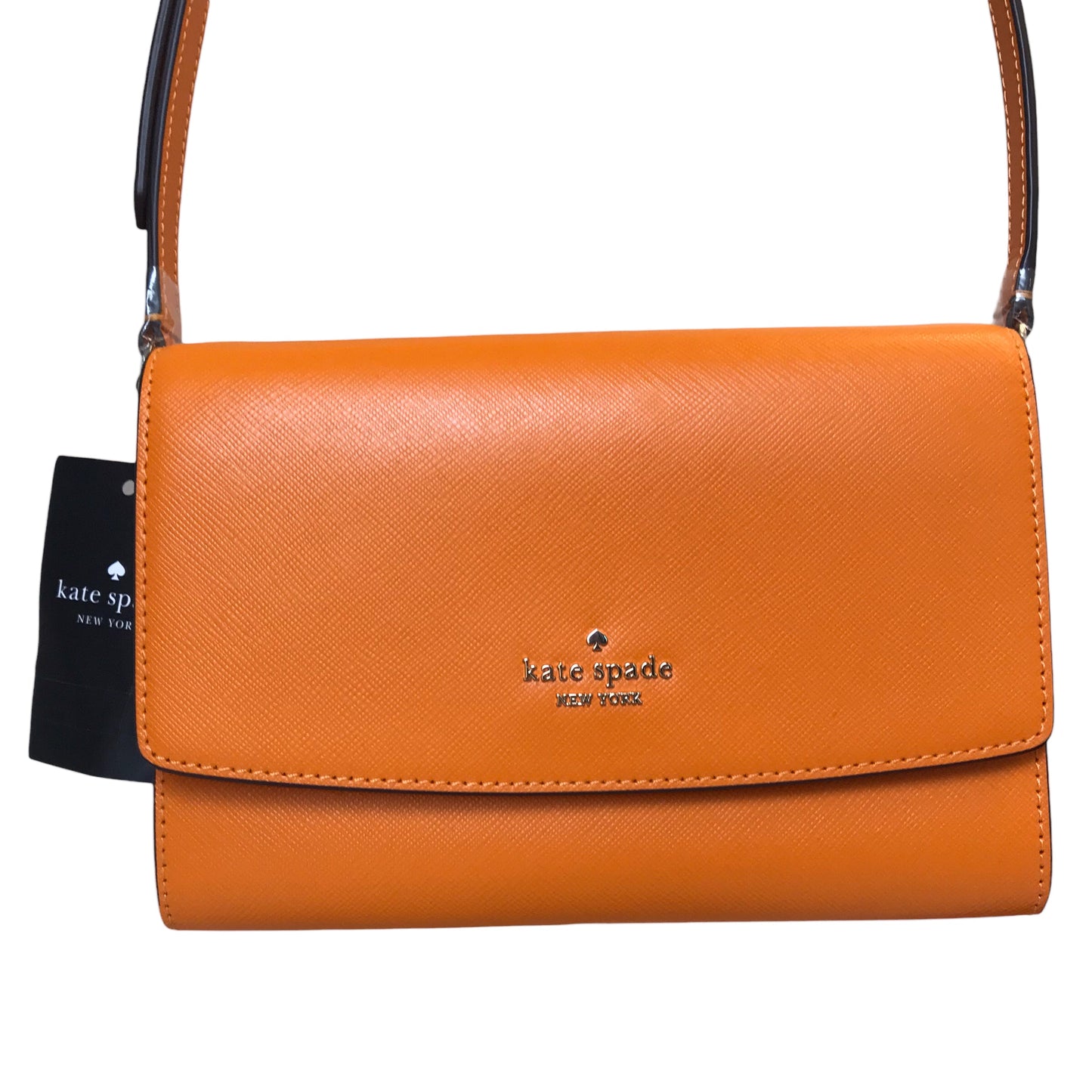 Crossbody Designer By Kate Spade In Orange, Size:Small