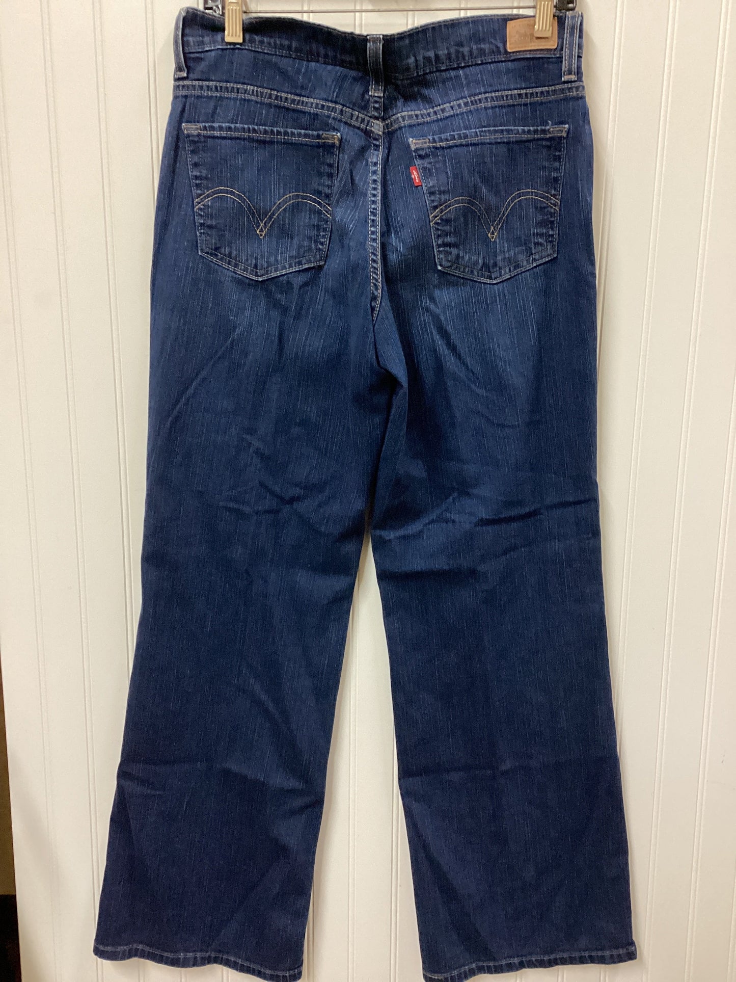 Jeans Boot Cut By Levis In Blue Denim, Size:8