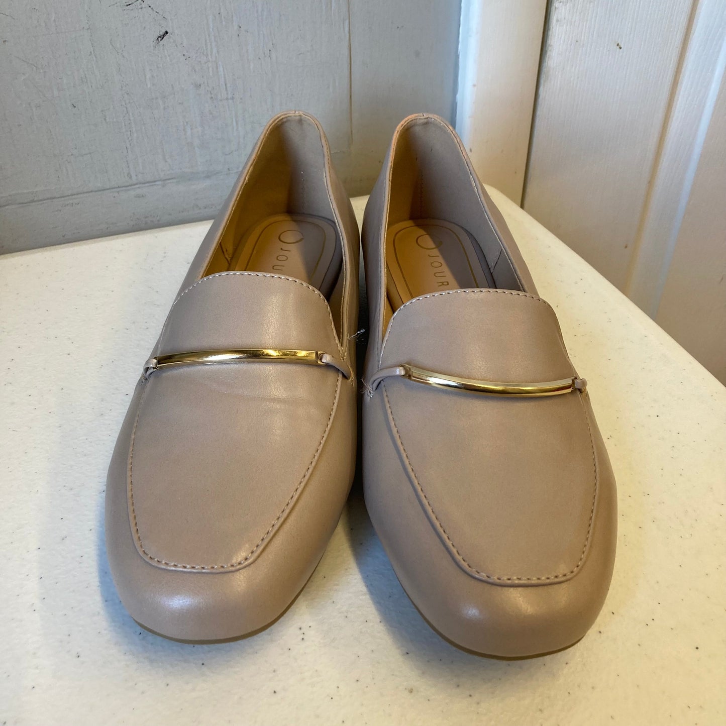Shoes Flats By Journee In Beige, Size:10