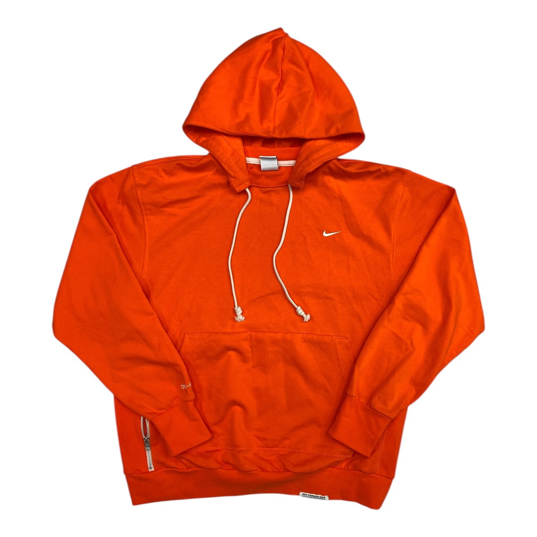Athletic Sweatshirt Hoodie By Nike In Orange, Size:L