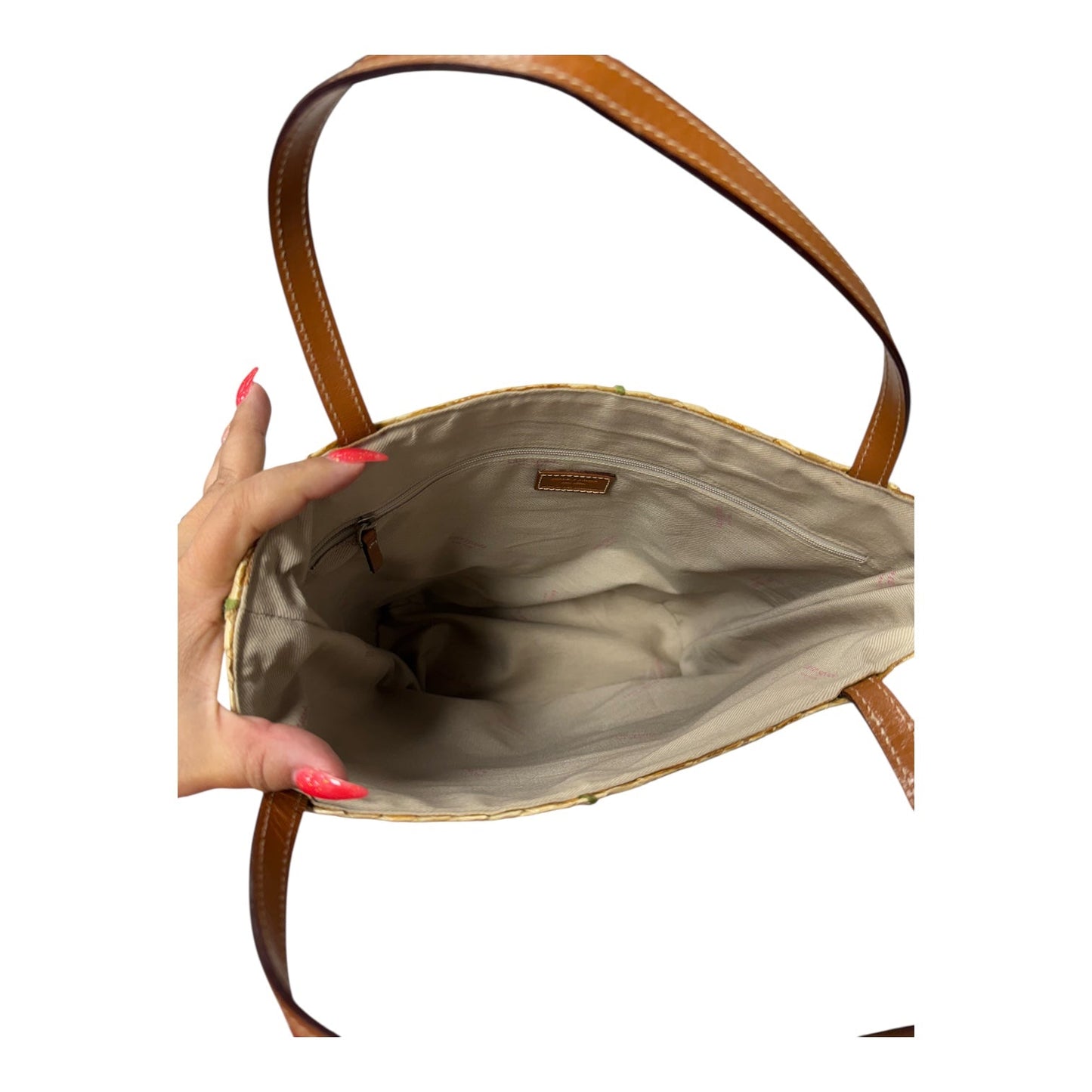 Handbag Designer By Kate Spade In Tan, Size:Medium