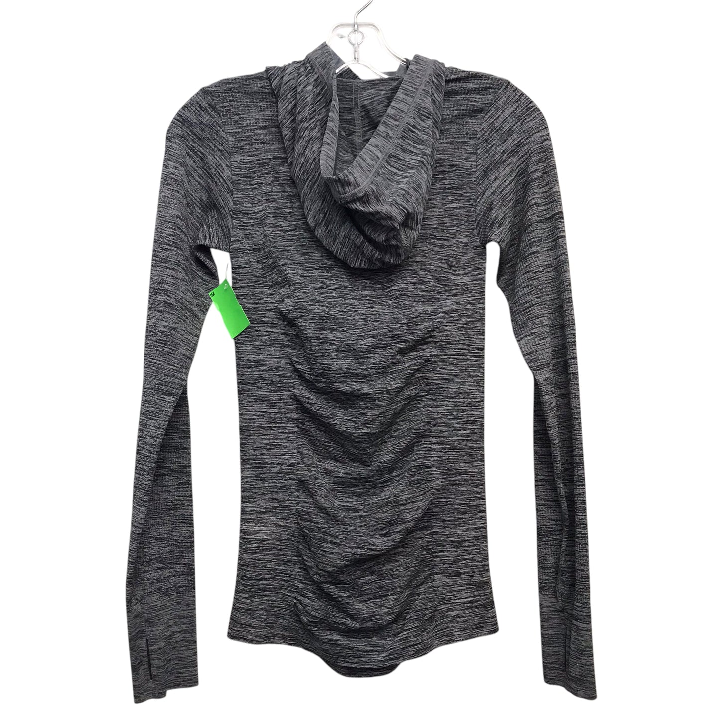 Athletic Top Ls Hoodie By Athleta In Black & Grey, Size:Xs