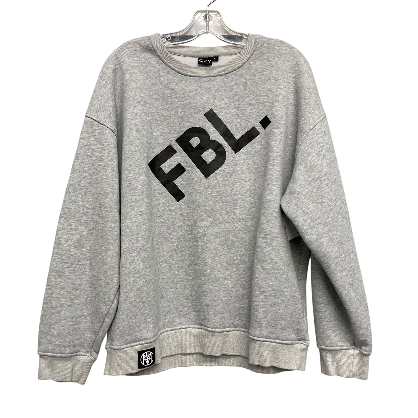 Athletic Sweatshirt Crewneck By CVY In Grey, Size:Xl