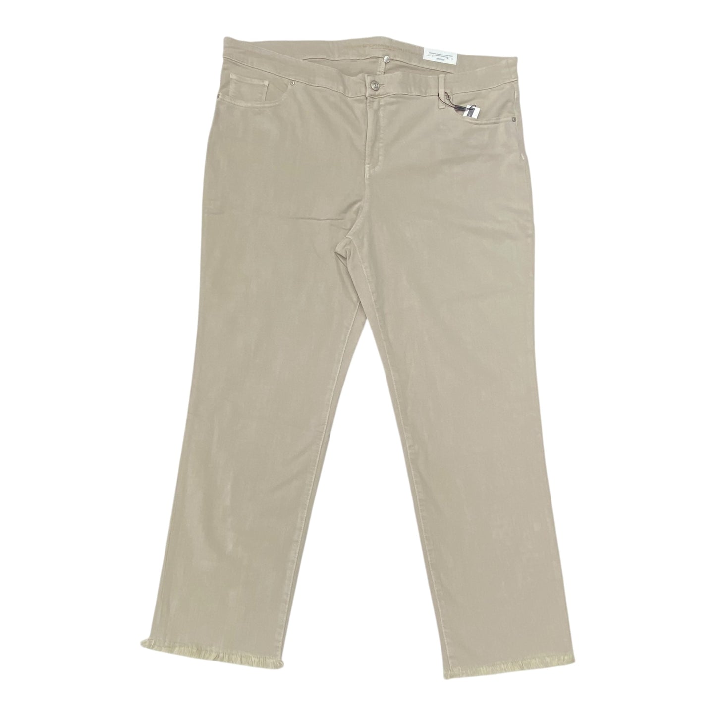 Jeans Boyfriend By Chicos In Tan, Size:4