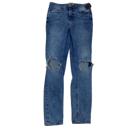 Jeans Skinny By Free People In Blue Denim, Size:6