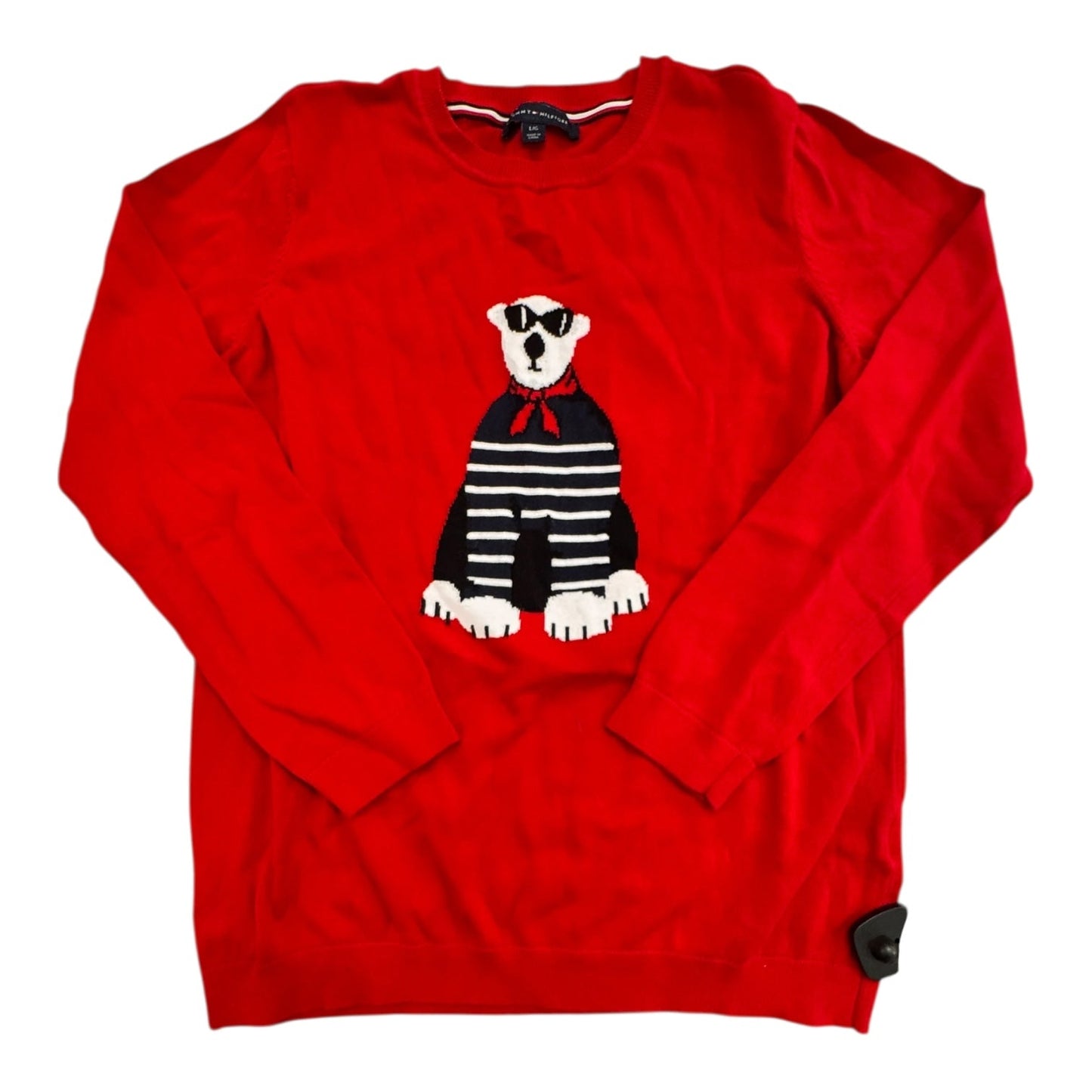Sweater By Tommy Hilfiger In Red, Size:L