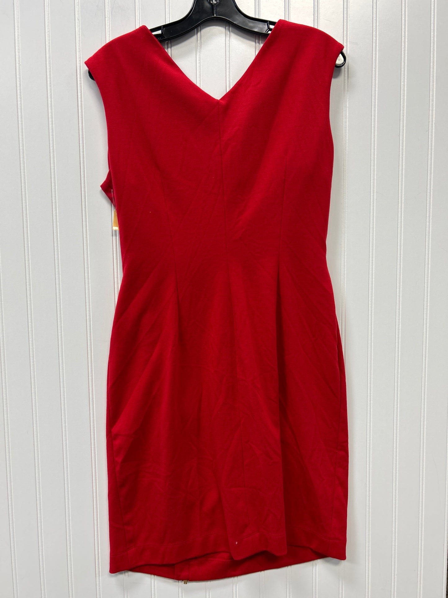 Dress Work By Calvin Klein In Red, Size:12