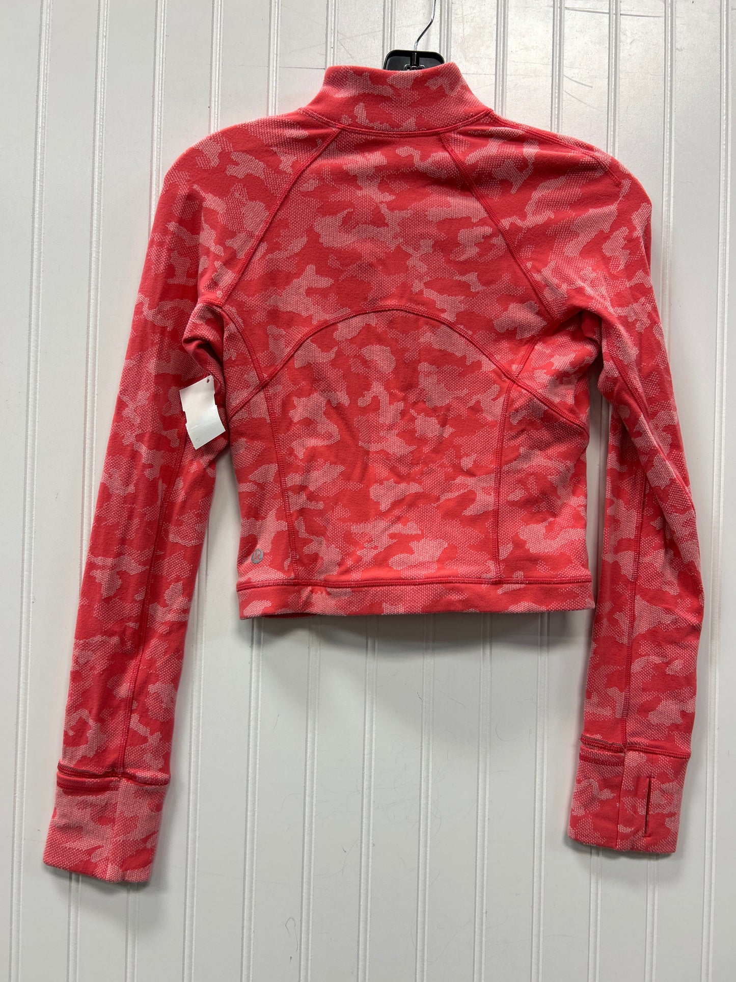 Athletic Top Ls Collar By Lululemon In Pink, Size:Xs