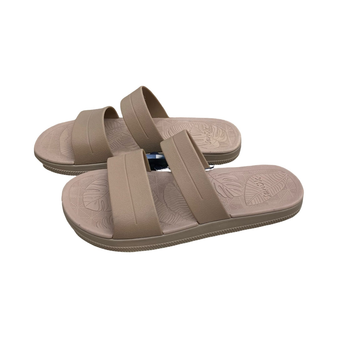 Sandals Flats By Sanuk In Beige, Size:8