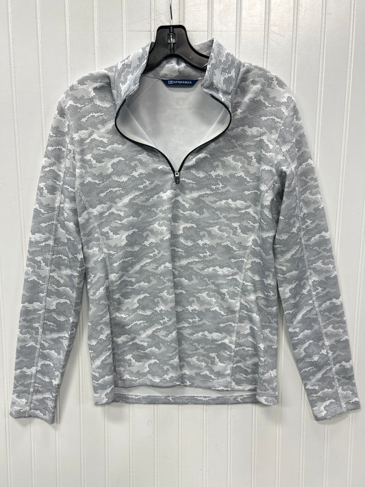 Athletic Top Ls Collar By Cutter And Buck In White, Size:M