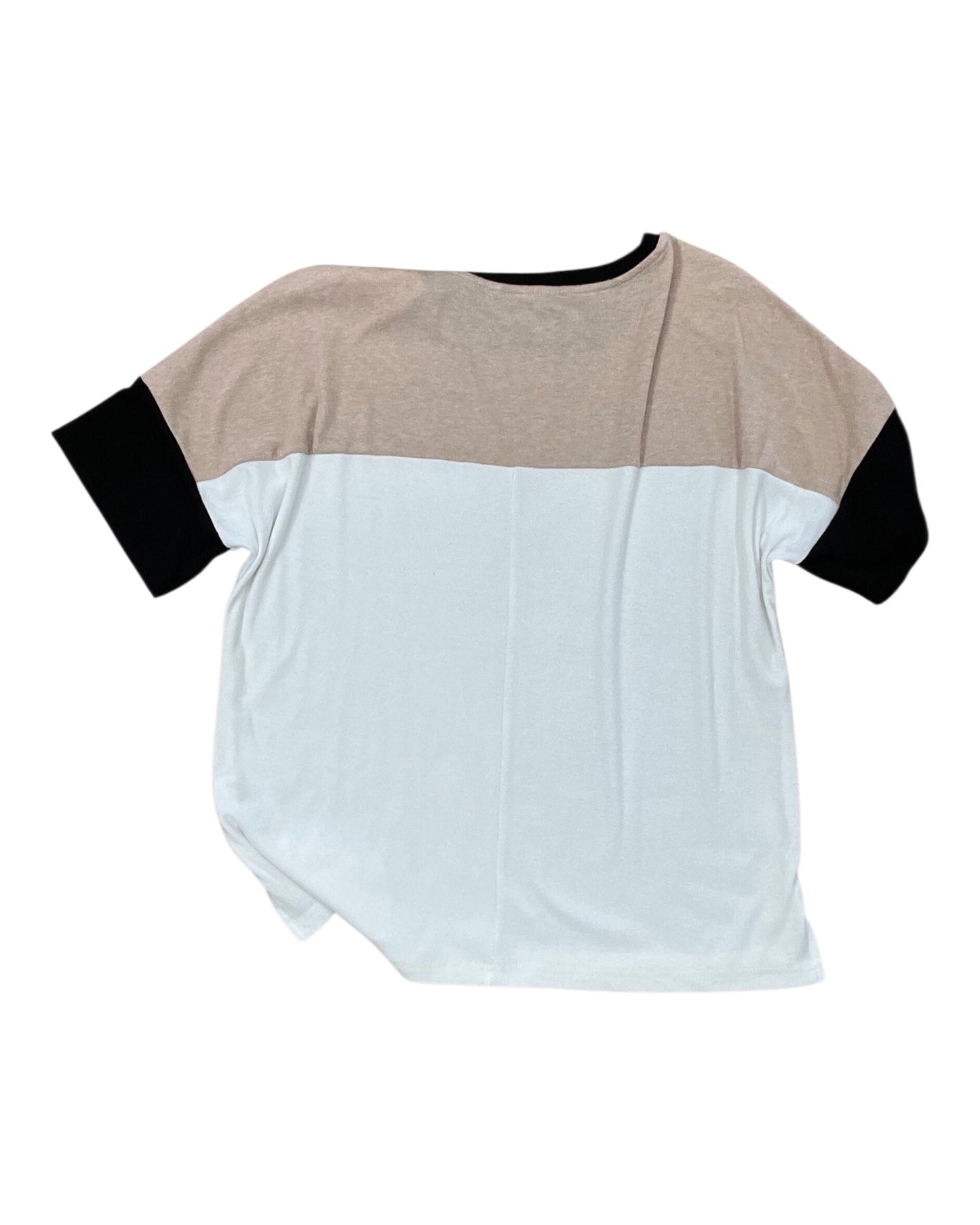 Top Ss By Dokotoo In Tan & White, Size:S