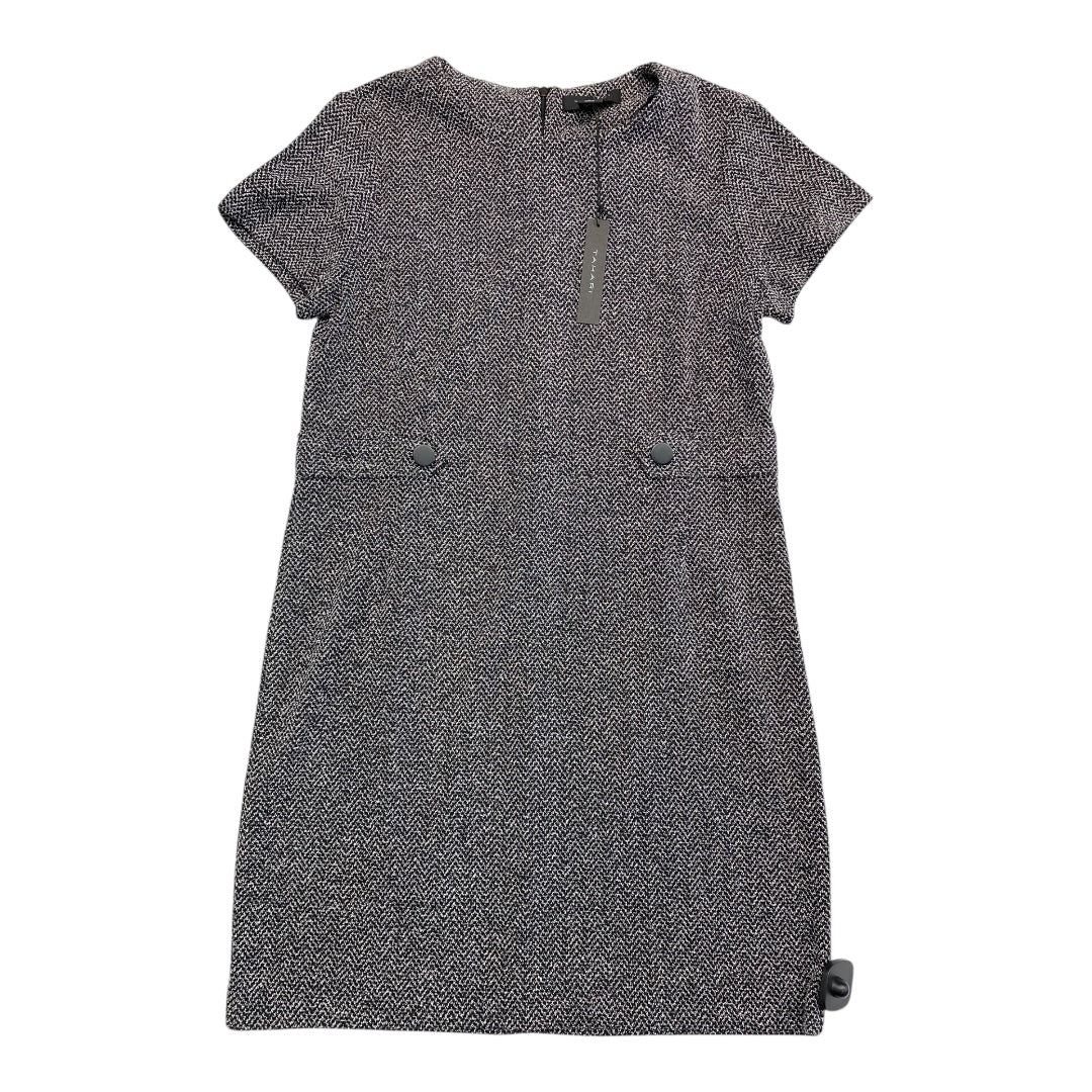 Dress Party Midi By Tahari In Black & Grey, Size:L