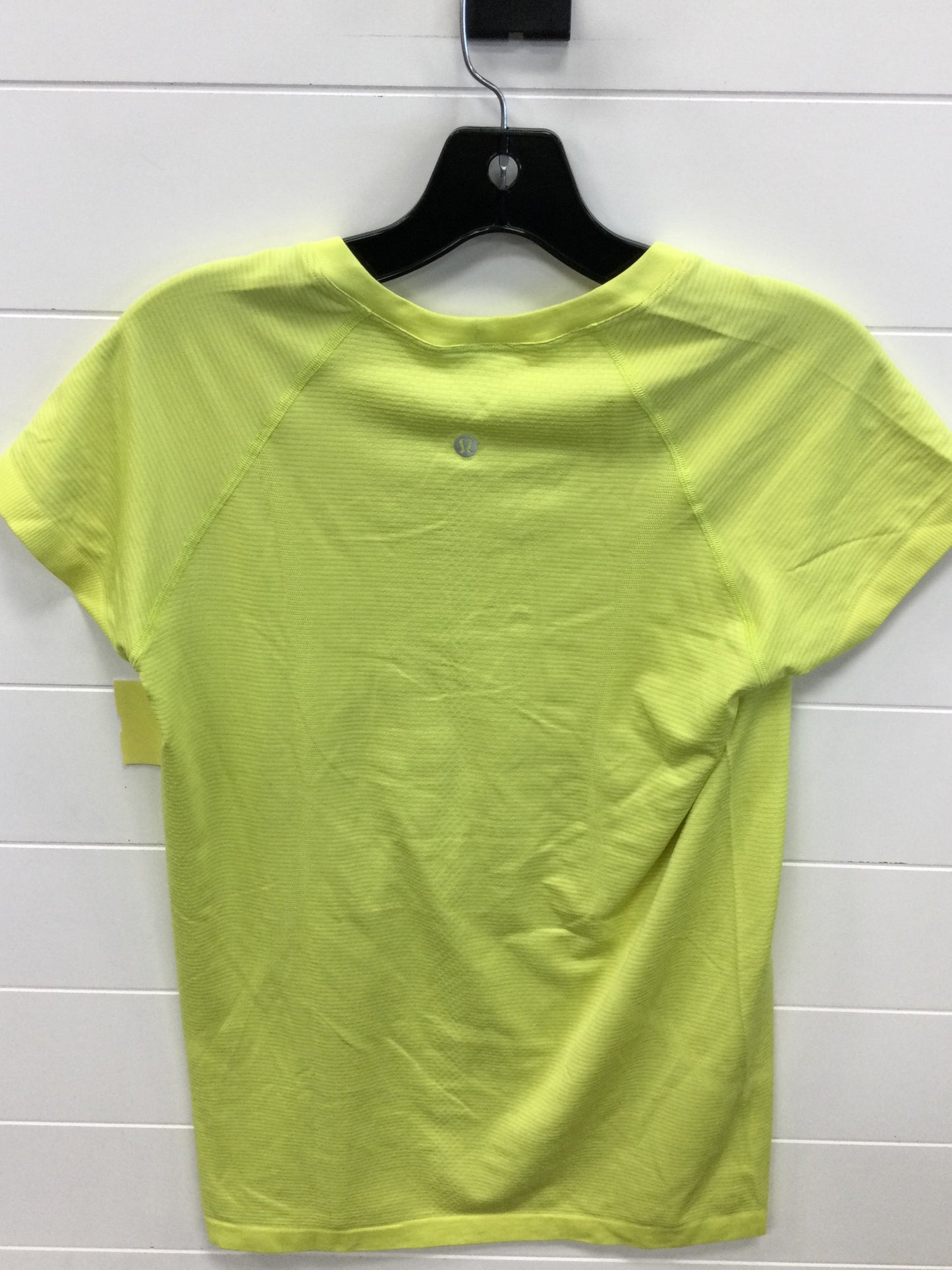 Athletic Top Ss By Lululemon In Yellow, Size:10