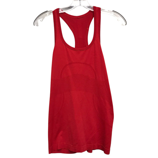 Athletic Tank Top By Lululemon In Red, Size:M
