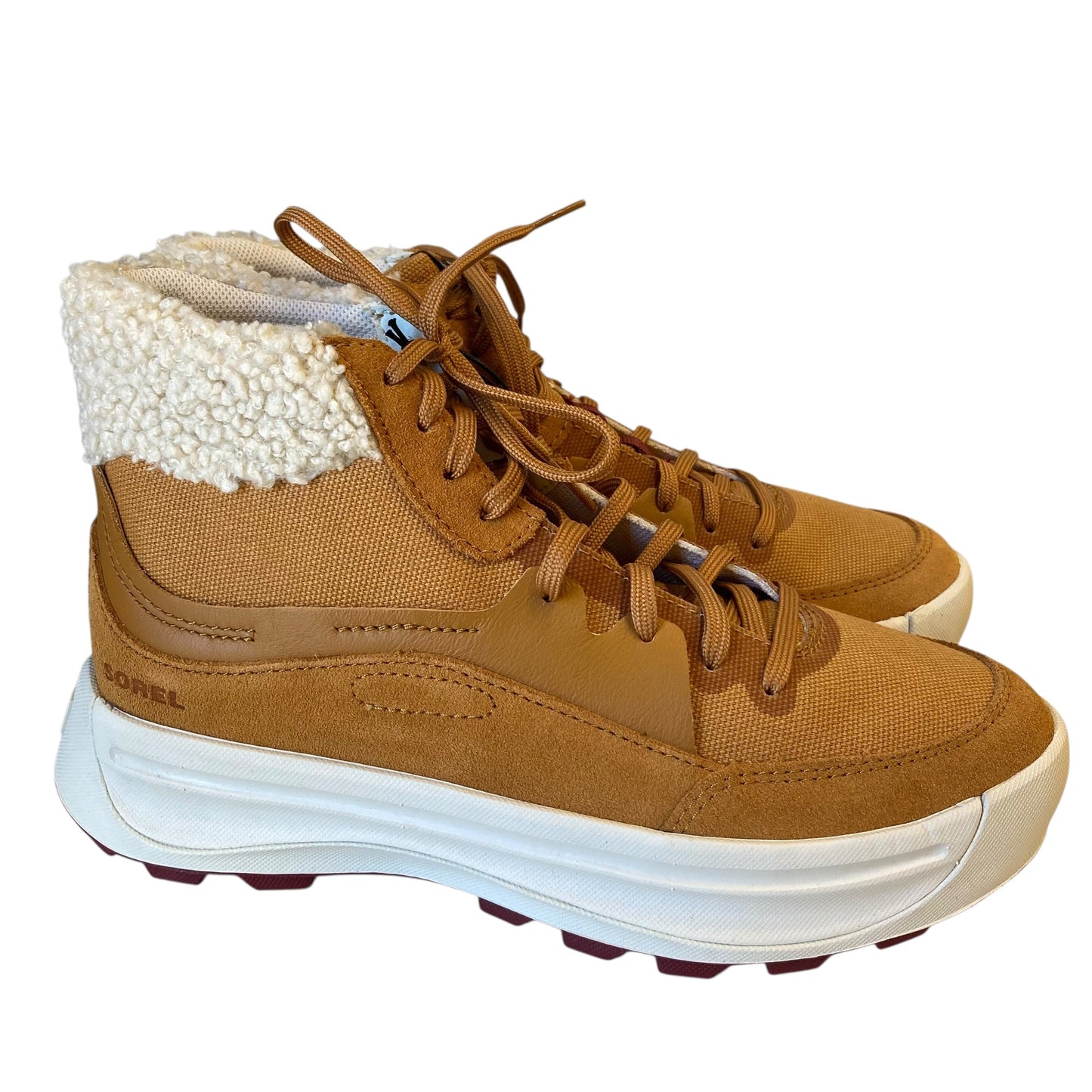 Boots Snow By Sorel In Tan, Size:7