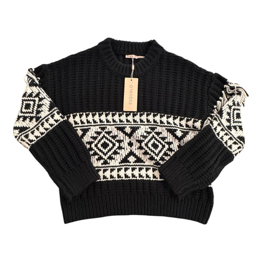 Sweater By ESQUALO In Black & White, Size:Xs