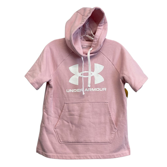 Sweatshirt Hoodie By Under Armour In Pink, Size:Xs