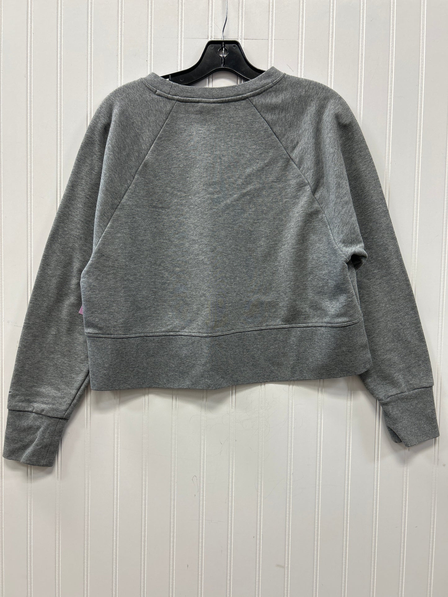 Athletic Top Ls Crewneck By Nike Apparel In Grey, Size:Xs