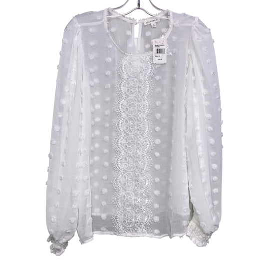 Top Ls By Blu Pepper In White, Size:L