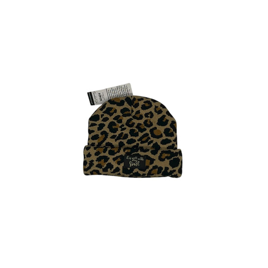 Hat Beanie By Clothes Mentor In Leopard Print