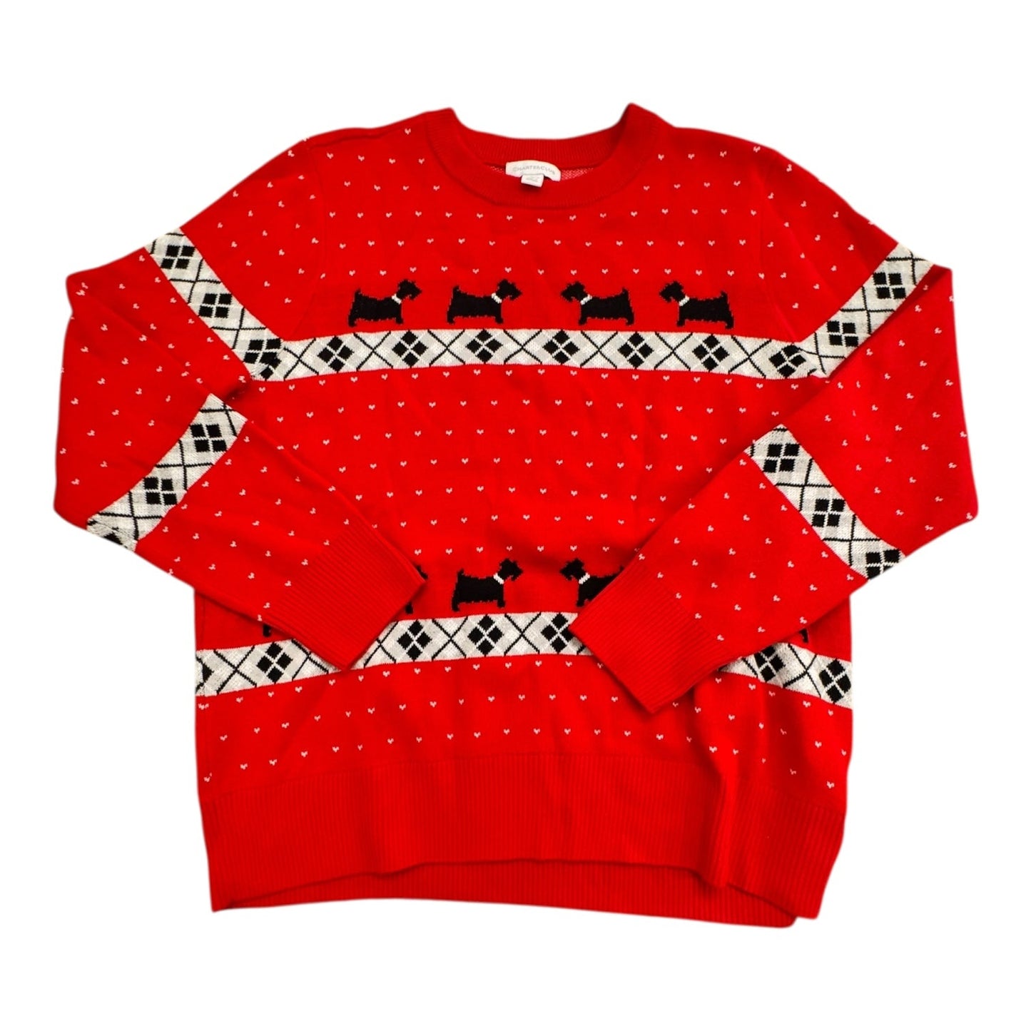 Sweater By Charter Club In Red, Size:L