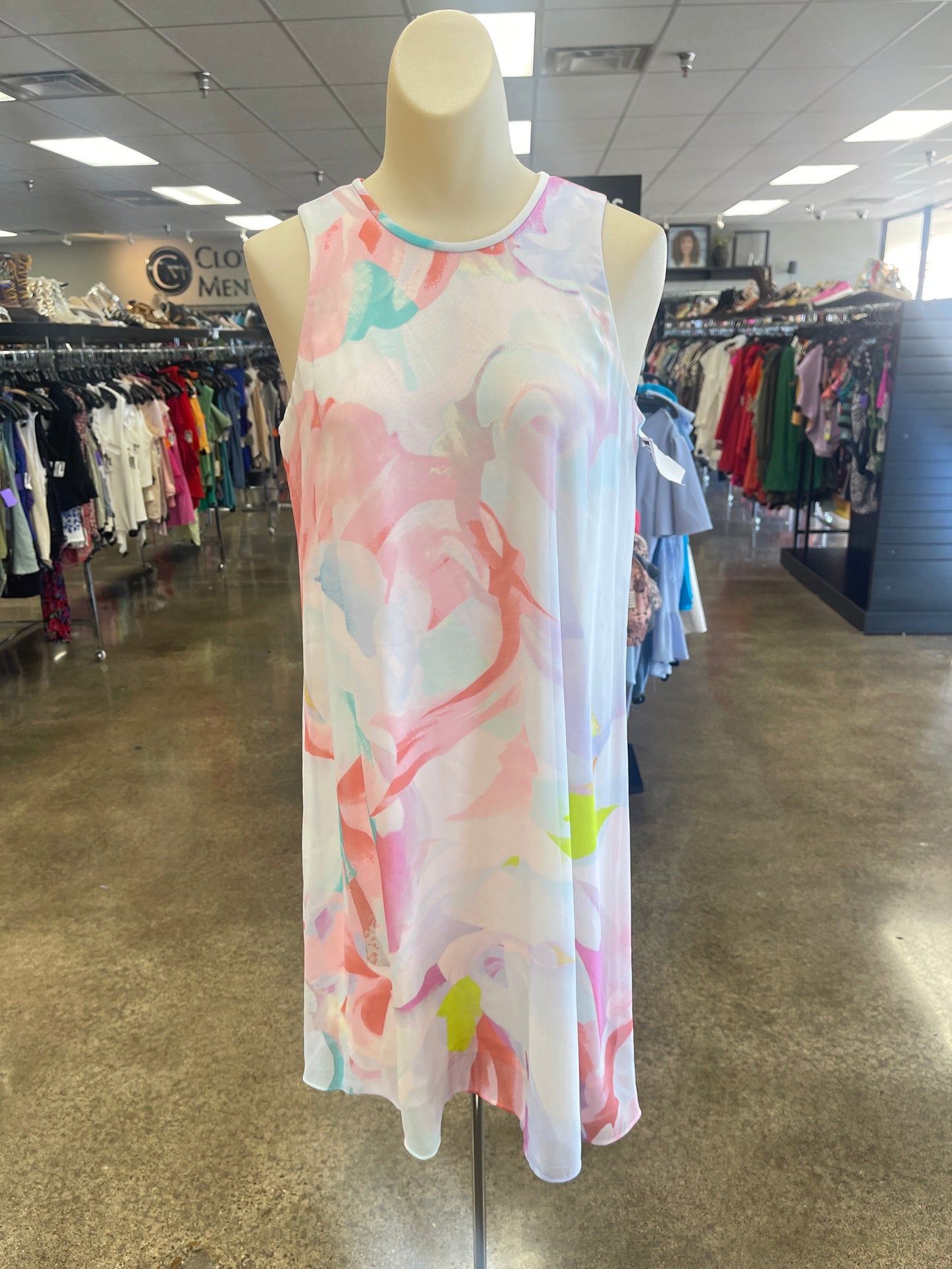 Dress Casual Short By Calvin Klein In Multi, Size:6