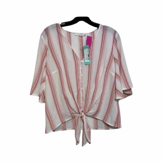 Top Short Sleeve By Lush In Pink, Size: M