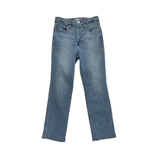 Jeans Straight By Good American In Blue Denim, Size:6.5