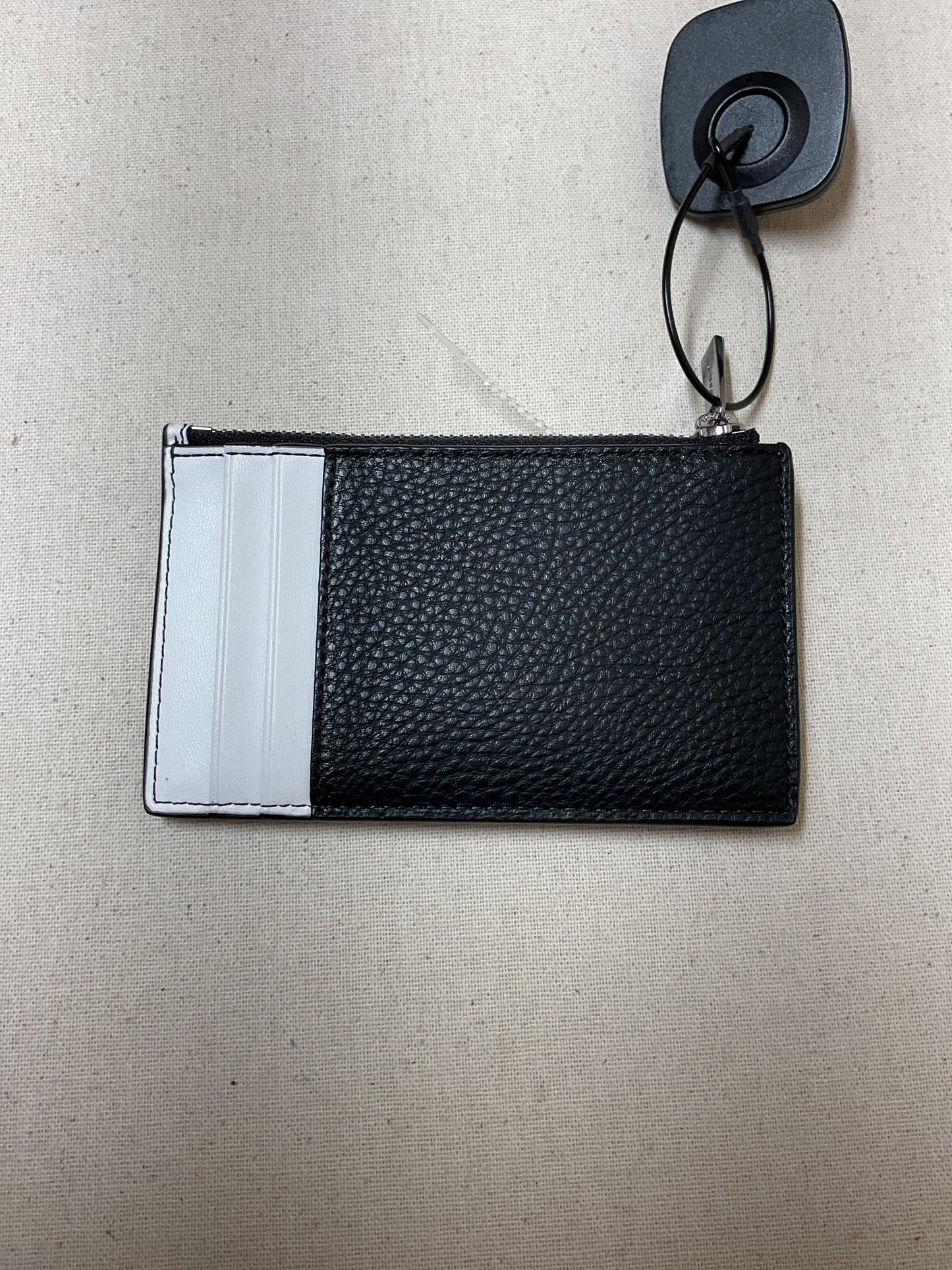 Wallet Designer By Michael Kors In Black & White, Size:Small