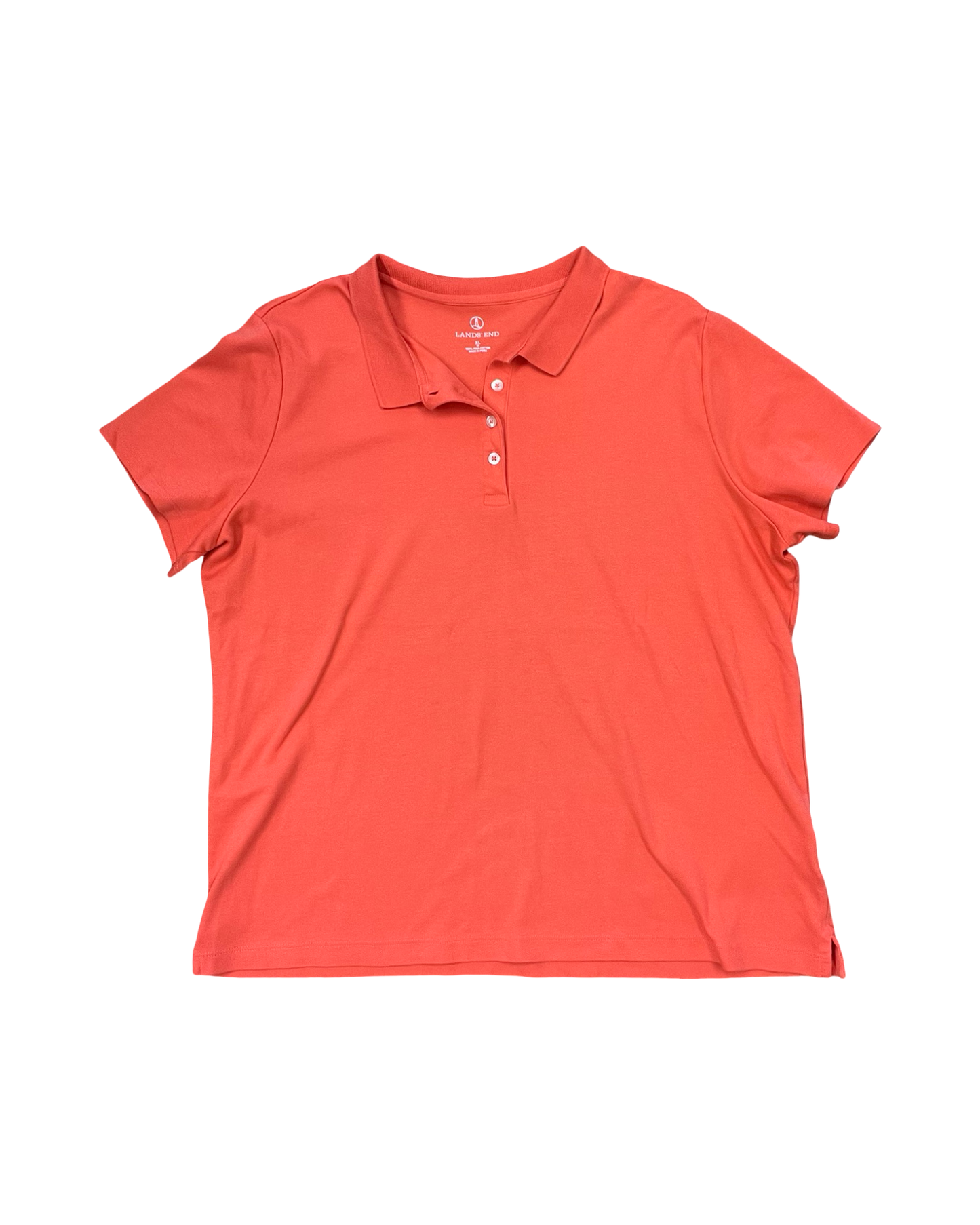 Top Ss By Lands End In Orange, Size:Xl