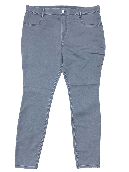 Jeans Skinny By Time And Tru In Grey, Size:20