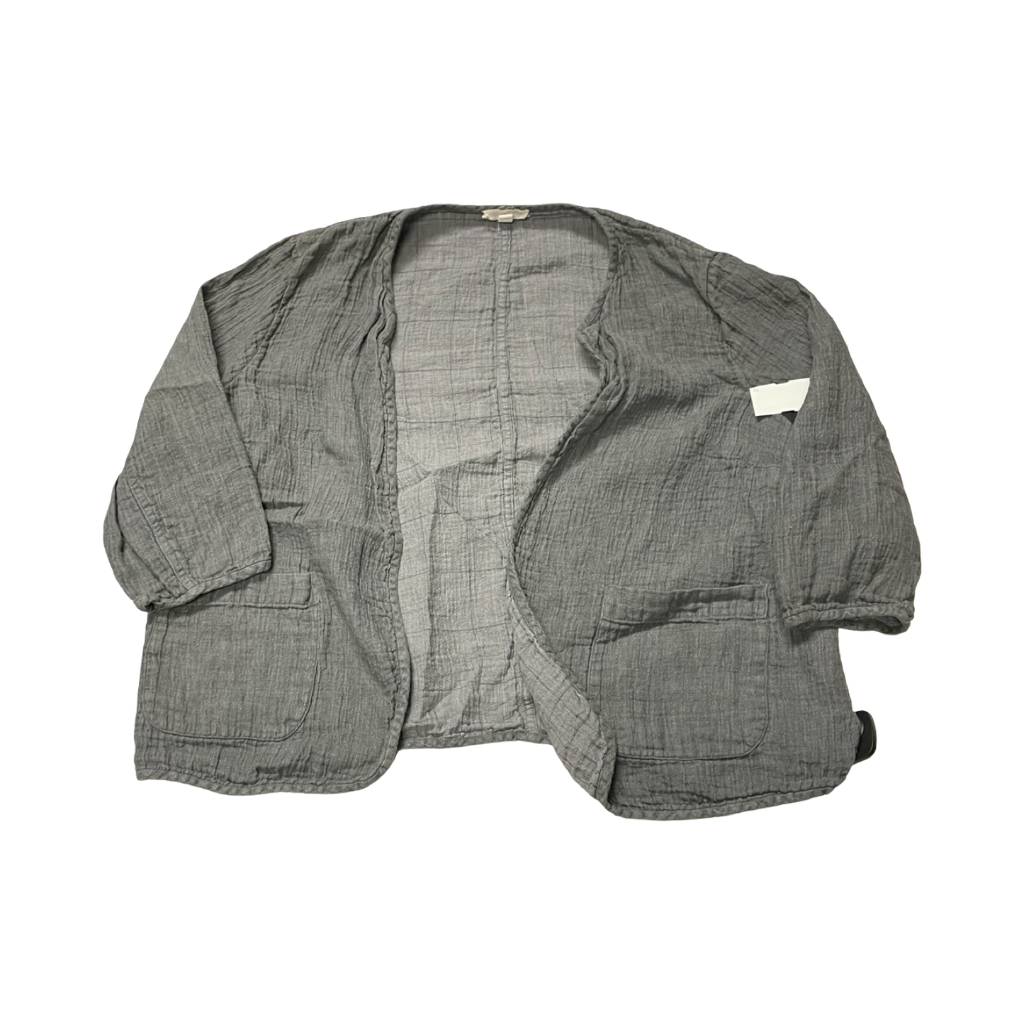 Blazer Designer By Eileen Fisher In Grey, Size:1X