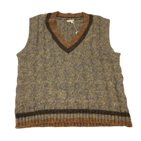 Vest Sweater By Mystree In Brown, Size:L