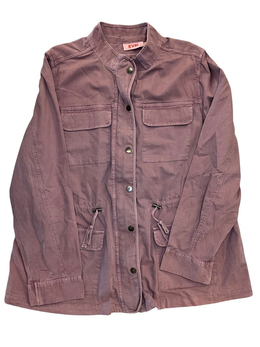 Jacket Other By Evri In Purple, Size:1X