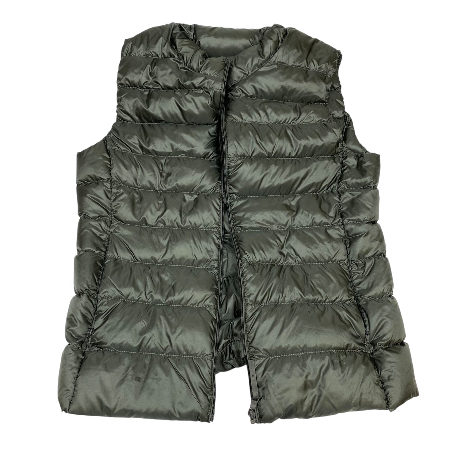 Vest Puffer & Quilted By Uniqlo In Green, Size:Xs