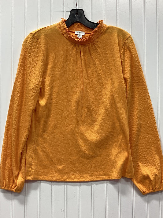 Top Ls By J. Crew In Orange, Size:Xs