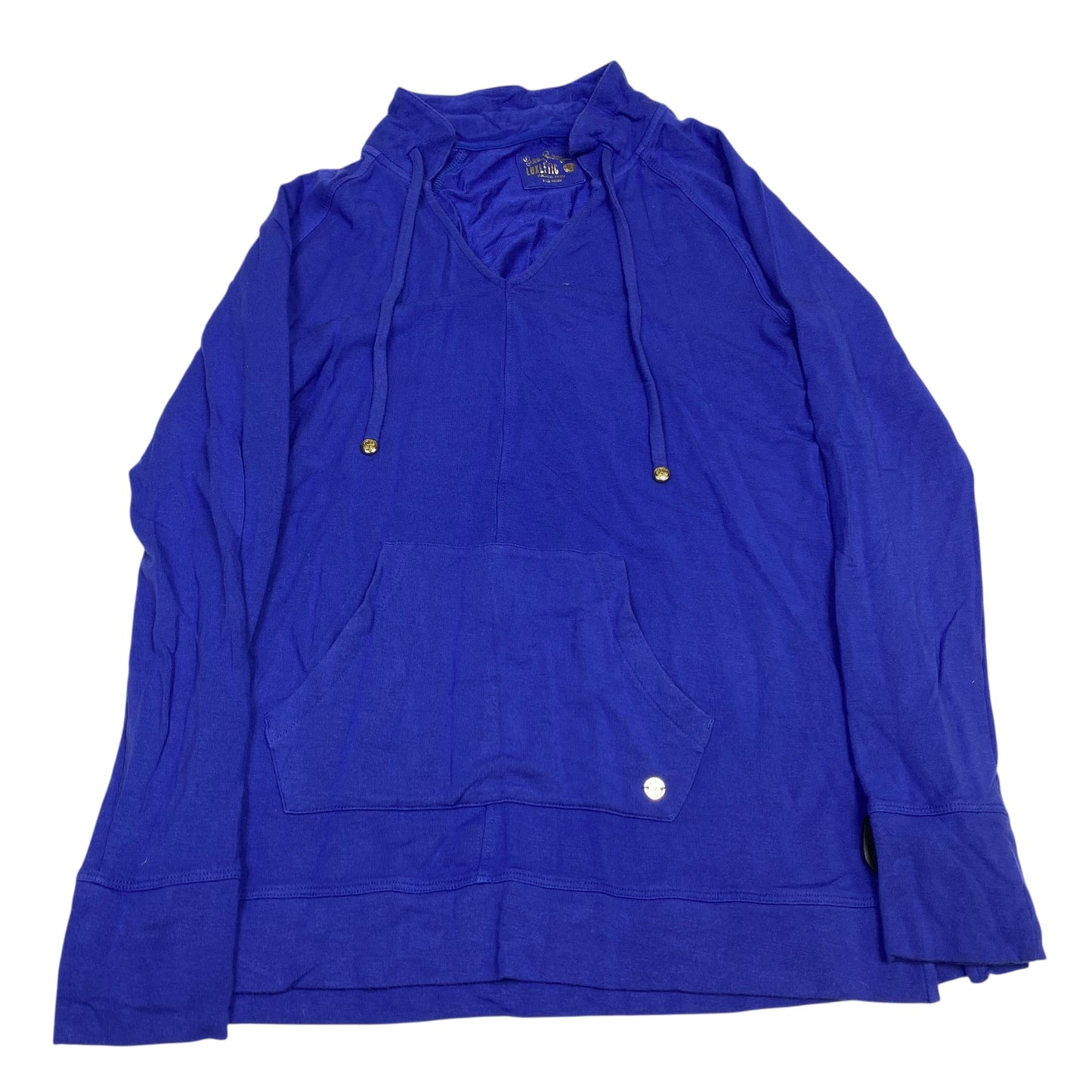 Athletic Top Ls Designer By Lilly Pulitzer In Blue, Size:St