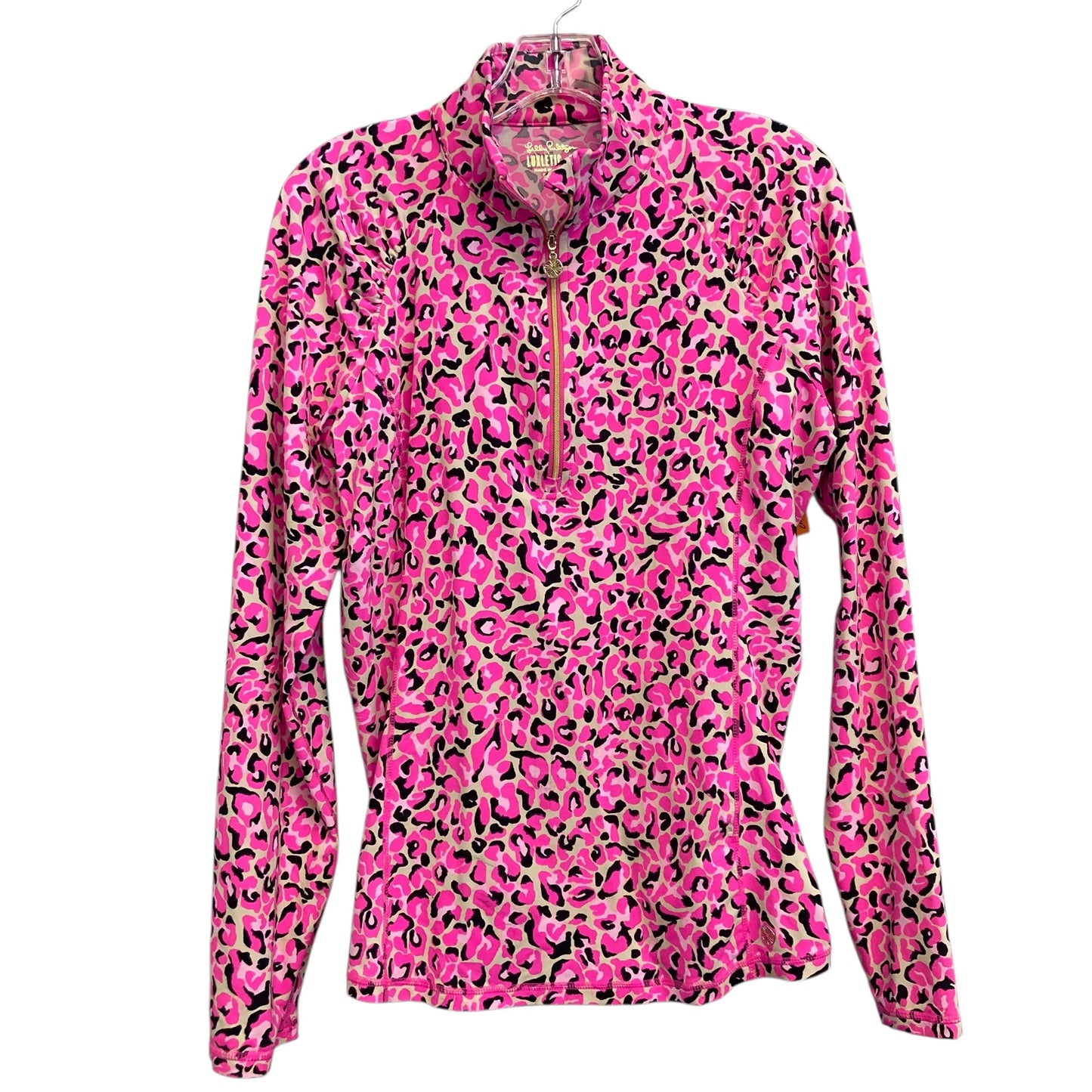 Top Ls Designer By Lilly Pulitzer In Animal Print, Size:L